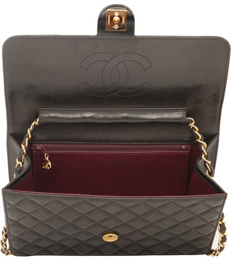 chanel flap width|chanel vintage single flap.